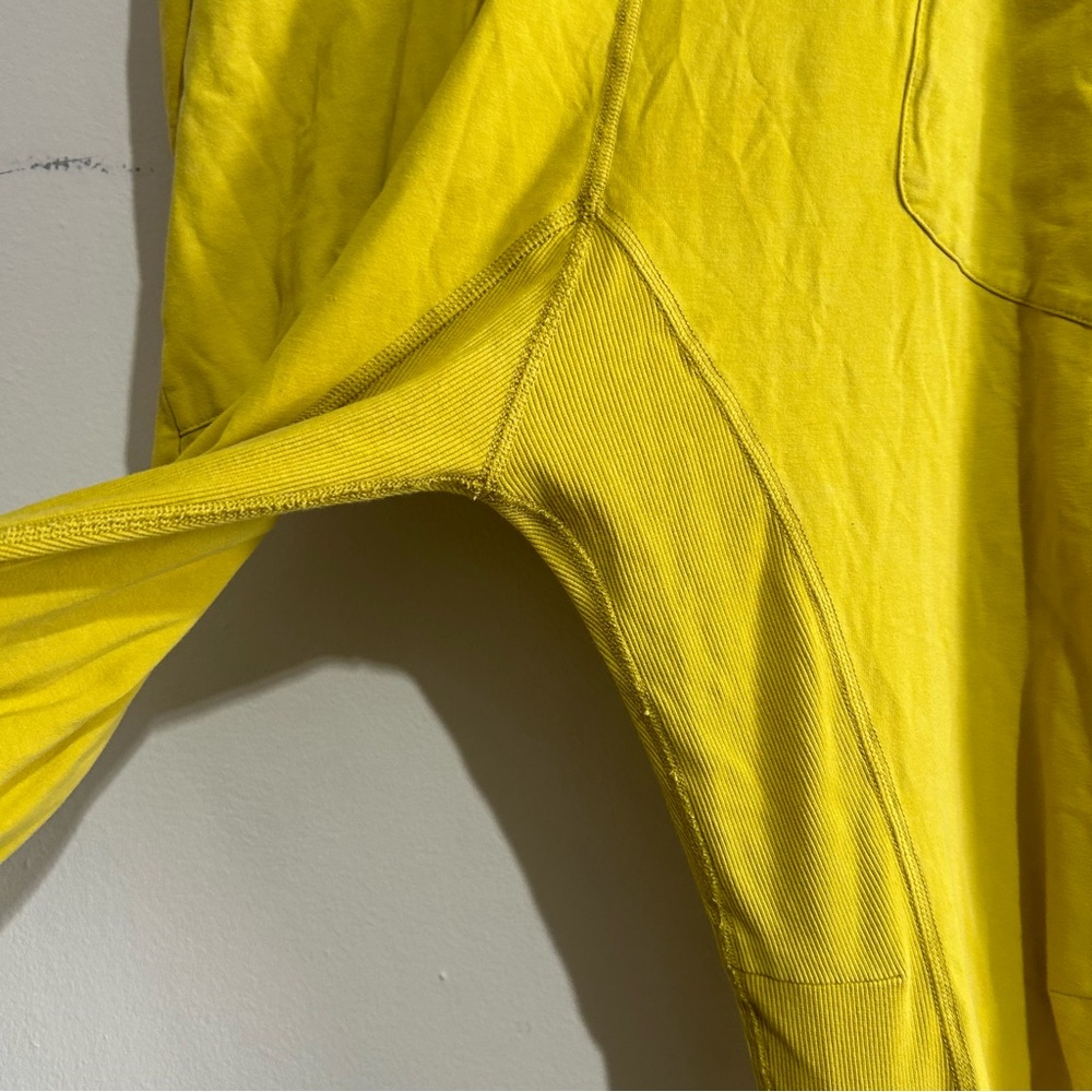 Free People Movement Hot Shot Long Sleeve Jumpsuit One Piece Yellow Small - Picture 4 of 16